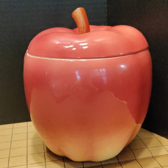 Otagiri 1984 large vintage apple cookie jar - Picture 4 of 16